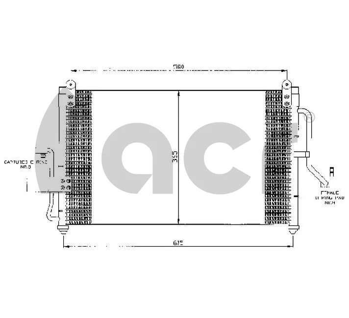 Condenseur, climatisation ACR 300471