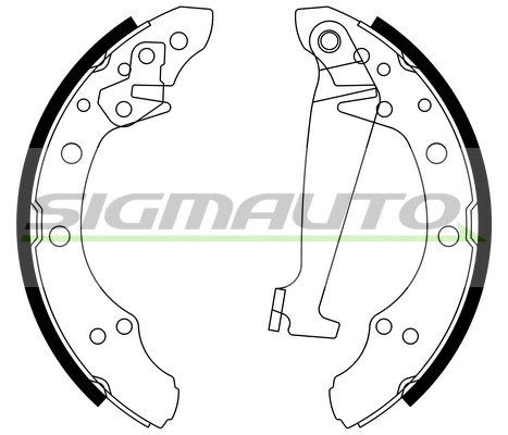 Jeu de mâchoires de frein SIGMAUTO SFA556