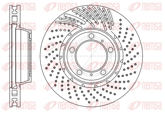 Disque de frein REMSA 61196.10