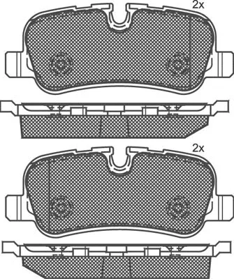 Kit de plaquettes de frein, frein à disque Technika 02167