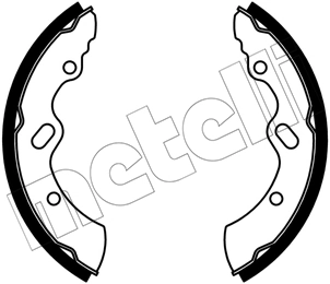 Jeu de mâchoires de frein METELLI 53-0664