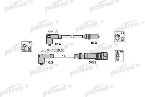 Kit de câbles d'allumage PATRON PSCI1003