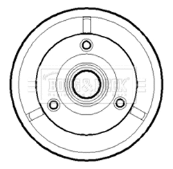 Tambour de frein BORG & BECK BBR7074
