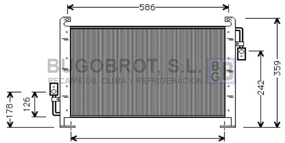 Condenseur, climatisation BUGOBROT 62-CR5015