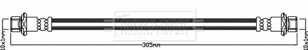Flexible de frein BORG & BECK BBH8265