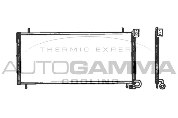 Condenseur, climatisation AUTOGAMMA 102766