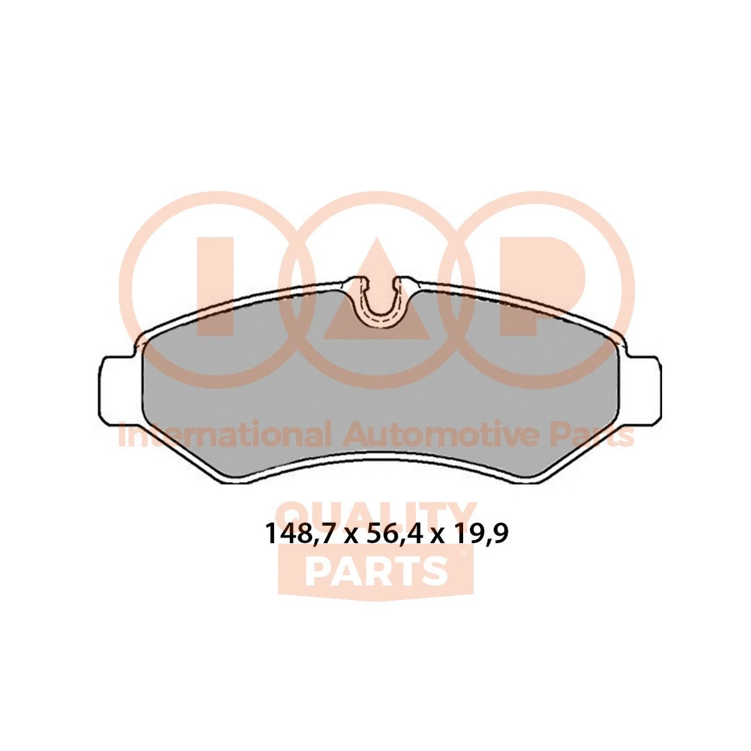 Kit de plaquettes de frein, frein à disque IAP QUALITY PARTS 704-54013