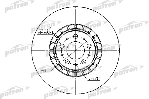Disque de frein PATRON PBD4340