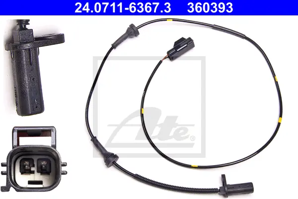 Capteur, vitesse de roue ATE-APAC 24.0711-6367.3