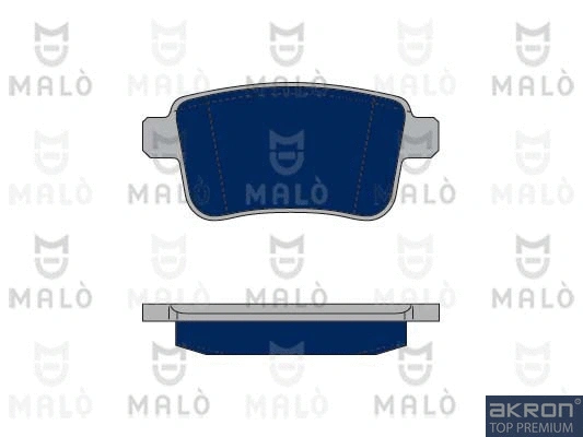 Kit de plaquettes de frein, frein à disque AKRON-MALÒ 1050252
