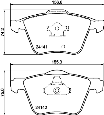Kit de plaquettes de frein, frein à disque MINTEX MDB2576