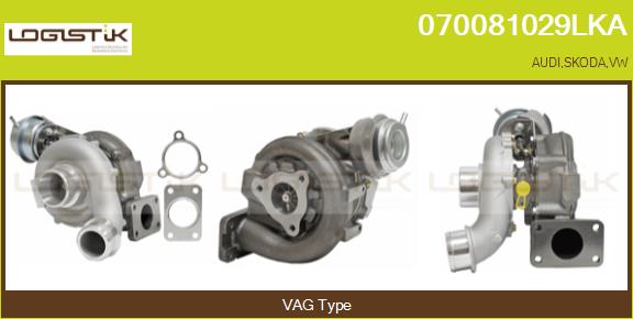 Turbocompresseur, suralimentation LGK 070081029LKA
