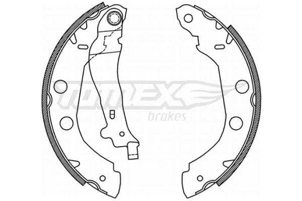 Jeu de mâchoires de frein TOMEX Brakes TX 21-01
