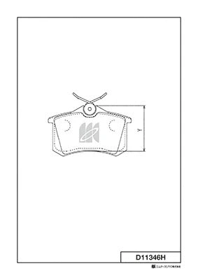 Kit de plaquettes de frein, frein à disque MK Kashiyama D11346H