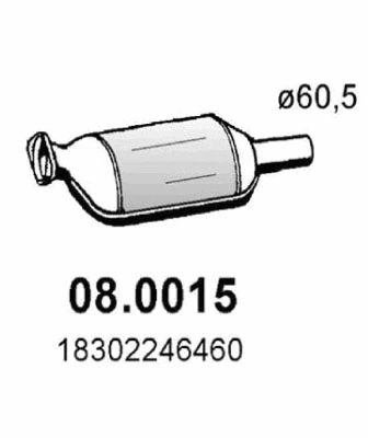 Catalyseur ASSO 08.0015