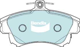 Kit de plaquettes de frein, frein à disque BENDIX-SEA DB1381 GCT