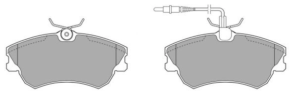 Kit de plaquettes de frein, frein à disque FREMAX FBP-1091