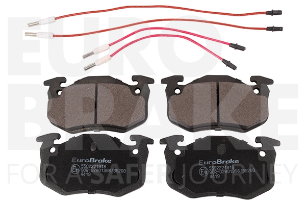 Kit de plaquettes de frein, frein à disque EUROBRAKE 5502221918