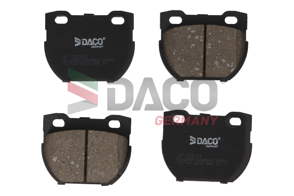 Kit de plaquettes de frein, frein à disque DACO Germany 322013