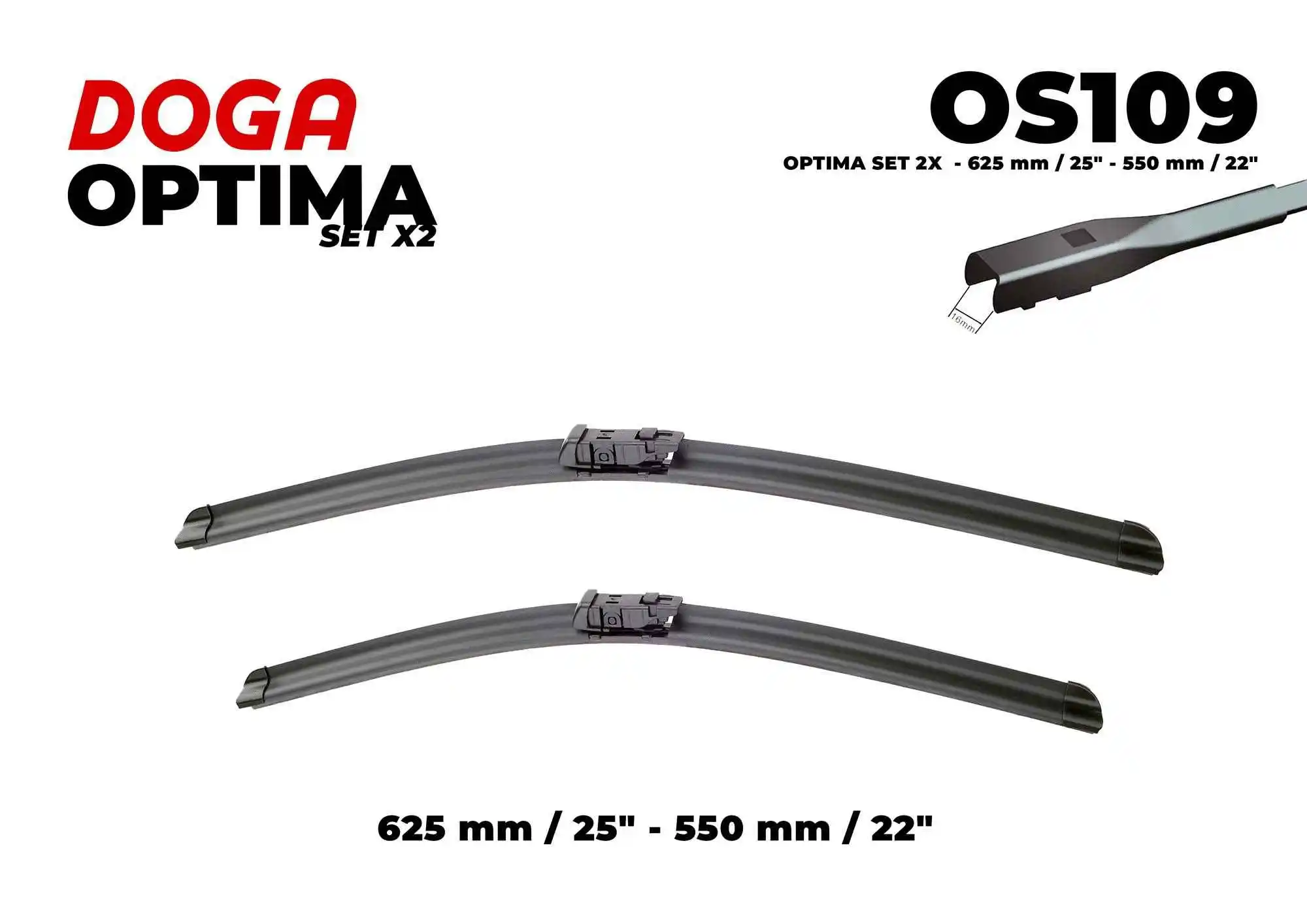 Balai d'essuie-glace DOGA OS109