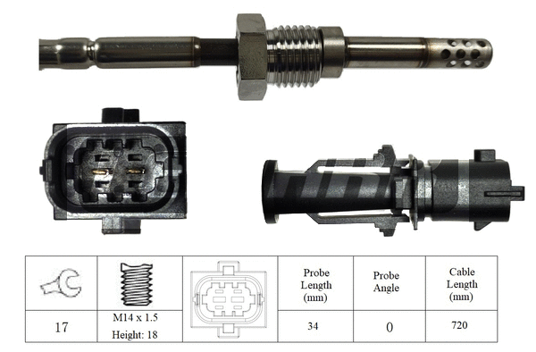 Capteur, température des gaz LEMARK LXT078
