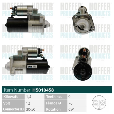 Démarreur HOFFER H5010458