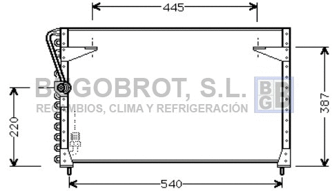 Condenseur, climatisation BUGOBROT 62-VO5072