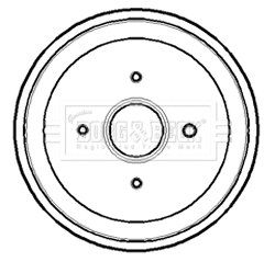 Tambour de frein BORG & BECK BBR7169