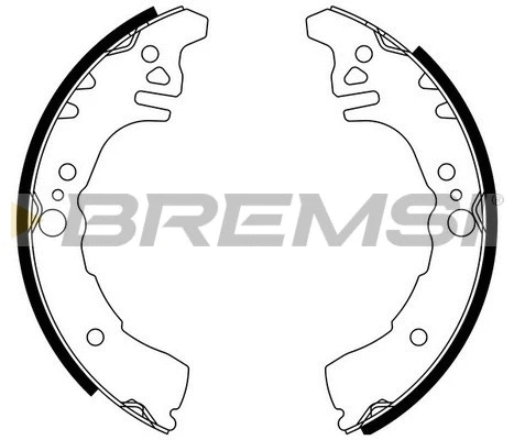 Jeu de mâchoires de frein BREMSI GF0681