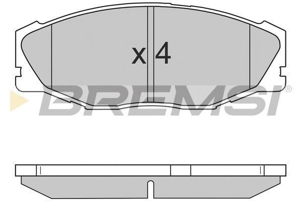 Kit de plaquettes de frein, frein à disque BREMSI BP2697