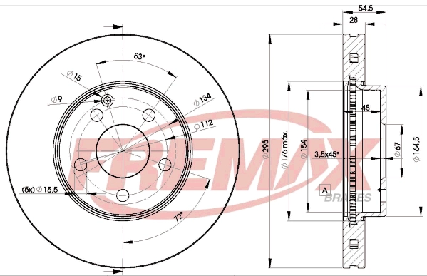 Disque de frein FREMAX BD-0812