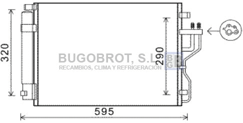 Condenseur, climatisation BUGOBROT 62-KA5151