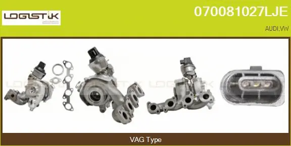 Turbocompresseur, suralimentation LGK 070081027LJE