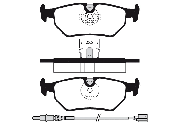 Kit de plaquettes de frein, frein à disque Technika 02073