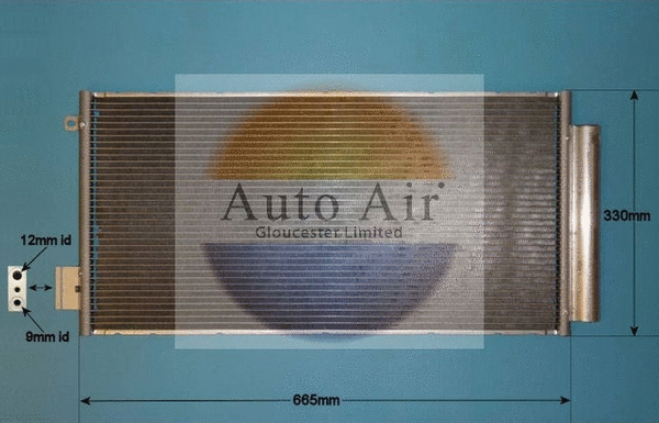 Condenseur, climatisation AUTO AIR GLOUCESTER 16-1993