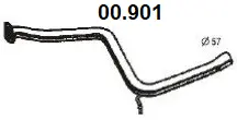 Tuyau d'échappement NOVAK 00.901