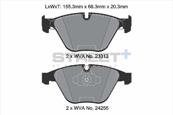 Kit de plaquettes de frein, frein à disque PAGID Racing T8025SP2001