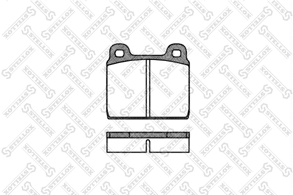 Kit de plaquettes de frein, frein à disque STELLOX 013 020-SX