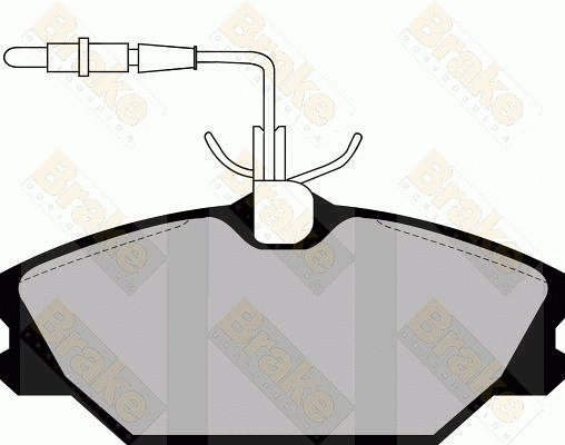 Kit de plaquettes de frein, frein à disque Brake ENGINEERING PA475