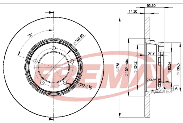 Disque de frein FREMAX BD-2107