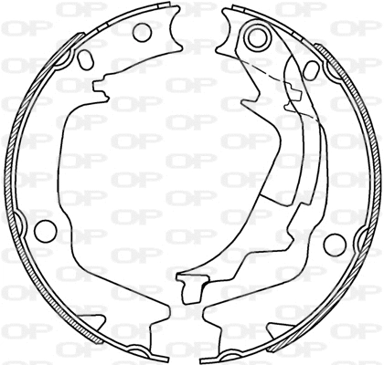 Jeu de mâchoires de frein OPEN PARTS BSA2232.00
