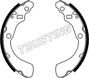 Jeu de mâchoires de frein TRUSTING 044.019