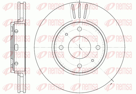 Disque de frein REMSA 6585.10