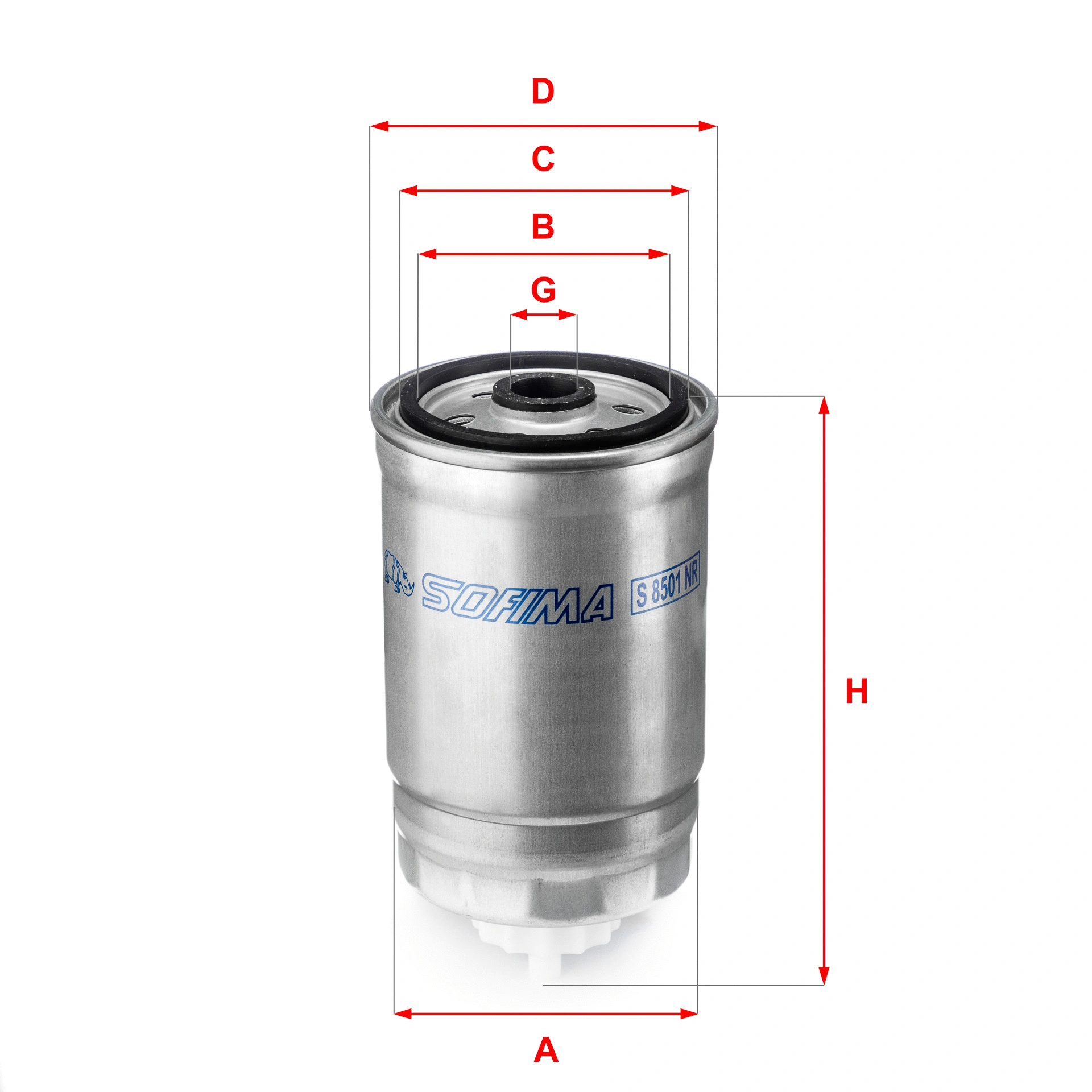 Filtre à carburant SOFIMA S 8501 NR