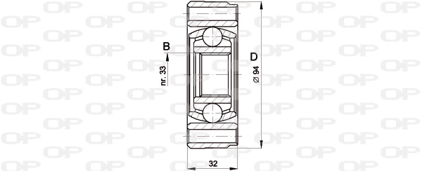 Jeu de joints, arbre de transmission OPEN PARTS CVJ5402.20
