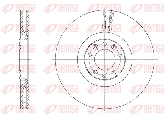 Disque de frein REMSA 61629.10
