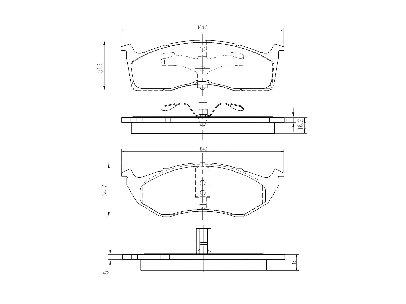 Kit de plaquettes de frein, frein à disque A.Z. Meisterteile AZMT-44-022-1027