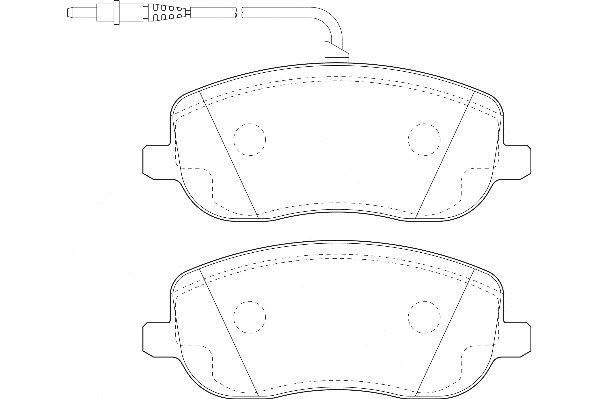 Kit de plaquettes de frein, frein à disque Omnicraft 2134966
