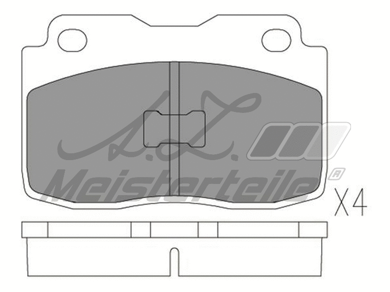 Kit de plaquettes de frein, frein à disque A.Z. Meisterteile AZMT-44-022-2316