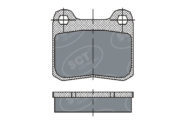 Kit de plaquettes de frein, frein à disque SCT - MANNOL SP 200 PR